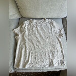 Lululemon class fit cotton blend tee Heather gray size 8